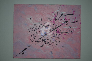 Peinture intitulée "Pivoine explosée" par Tilaë, Œuvre d'art originale, Acrylique
