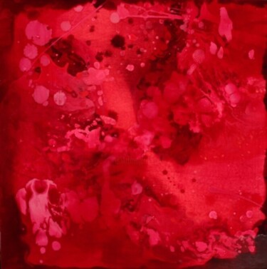 Malerei mit dem Titel "Nébuleuse rose" von Laetitia Lesaffre, Original-Kunstwerk, Andere