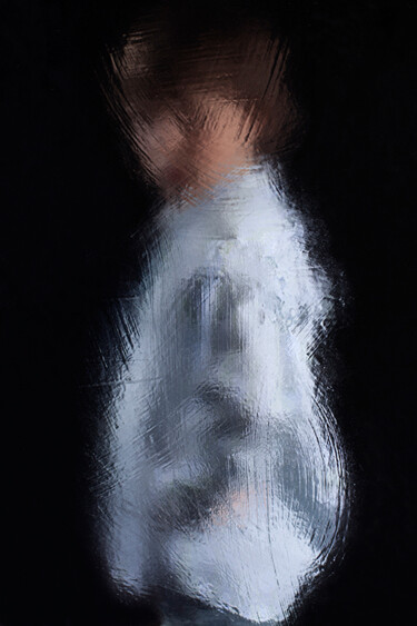 Photographie intitulée "Jeune garçon effacé" par Laetitia Lesaffre, Œuvre d'art originale