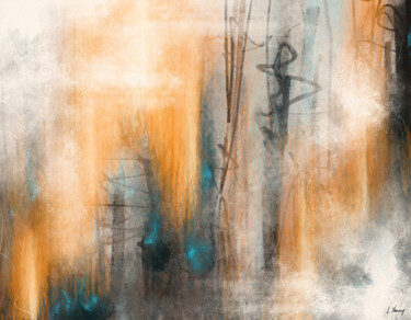 Digital Arts με τίτλο "Forêt" από Laetitia Nemery, Αυθεντικά έργα τέχνης, Ψηφιακή ζωγραφική