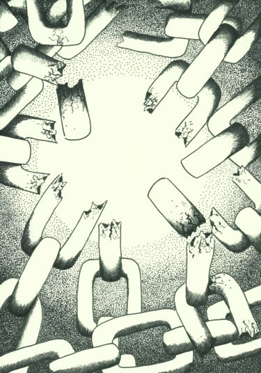 Dessin intitulée ""Libre"" par Laëtitia Payet (Lëty Création), Œuvre d'art originale, Crayon