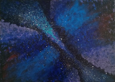 Pintura titulada "Galactic wonder" por Laëtitia Payet (Lëty Création), Obra de arte original, Acrílico