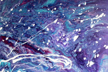 Pittura intitolato "Lilac explosion" da Laëtitia Payet (Lëty Création), Opera d'arte originale, Acrilico