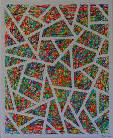 Pintura titulada "abstraction03" por Cédric Colin, Obra de arte original, Acrílico