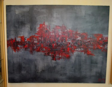 Painting titled "abstraction66" by Cédric Colin, Original Artwork, Acrylic