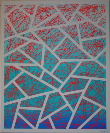 Peinture intitulée "abstraction05" par Cédric Colin, Œuvre d'art originale, Acrylique