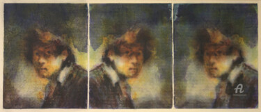 Peinture intitulée "Variation Rembrandt…" par Laetitia Houlette Ruquier (Laetitia HR), Œuvre d'art originale, Aquarelle