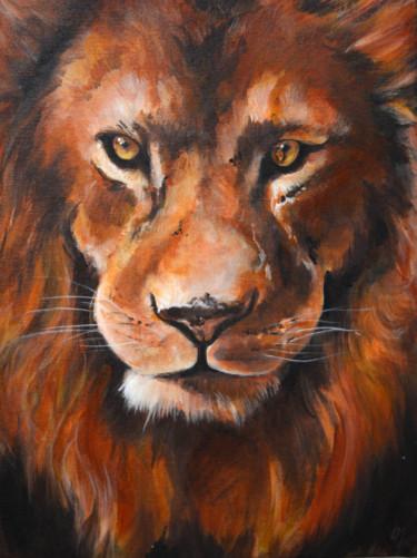 Painting titled "Scar" by Laëtitia-May Le Guélaff, Original Artwork, Acrylic Mounted on Cardboard