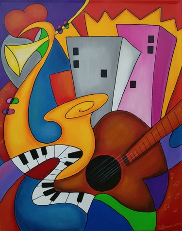 Painting titled "Symphony" by Ana Von Laff, Original Artwork, Acrylic