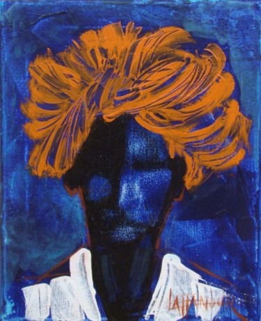 Peinture intitulée "turban" par Francoise Laffanour, Œuvre d'art originale