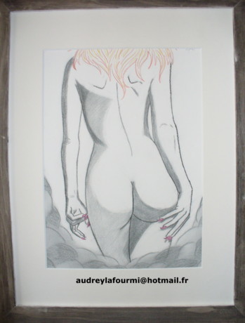 Schilderij getiteld "dos sexy" door Lafourmy, Origineel Kunstwerk, Anders