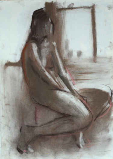 Рисунок под названием "Polina" - Анна Лагеда, Подлинное произведение искусства, Пастель