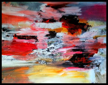 Peinture intitulée "abstraction 09 21" par Lagell, Œuvre d'art originale, Huile