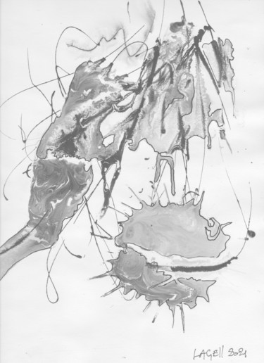 Rysunek zatytułowany „dessin plasma82” autorstwa Lagell, Oryginalna praca, Atrament