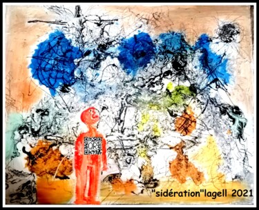 Painting titled "sideration 2" by Lagell, Original Artwork, Acrylic