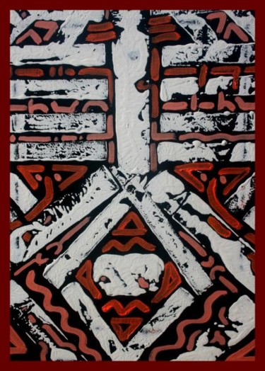 Malarstwo zatytułowany „ethnic 2” autorstwa Lagell, Oryginalna praca, Olej