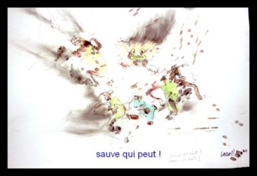 Dessin intitulée "dessin_sauve_qui_pe…" par Lagell, Œuvre d'art originale, Autre
