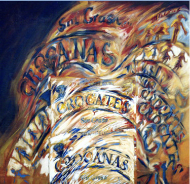 Pittura intitolato ""Anas-magras"" da Lagloria, Opera d'arte originale, Olio