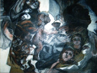 Картина под названием ""sobre cuentos de E…" - Lagloria, Подлинное произведение искусства, Другой