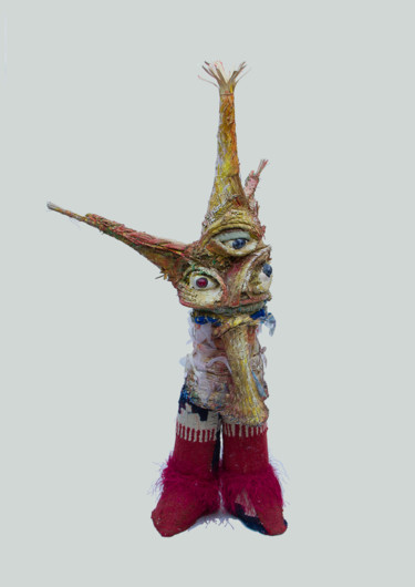 Escultura intitulada ""El veedor"" por Lagloria, Obras de arte originais, Fibra têxtil Montado em Vidro