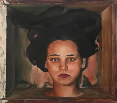 Pintura titulada "Emotions Concealed…" por Laiba Ayub Ayub, Obra de arte original, Oleo