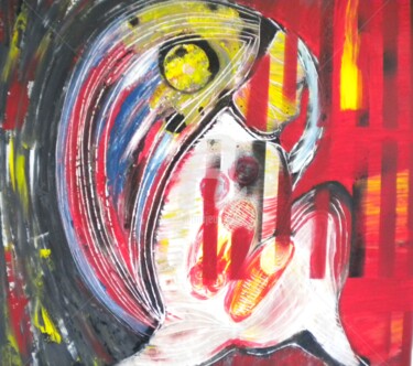 Картина под названием "THE ME" - Laila Gauthier (LAILABAGAU), Подлинное произведение искусства, Акрил