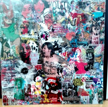 Collages titled "Collage" by Stéphanie Moulay, Original Artwork, Collages