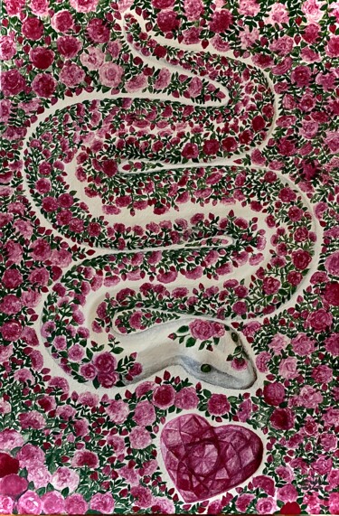 Malerei mit dem Titel "Love" von Lake Phuying, Original-Kunstwerk, Öl