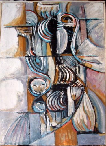 Peinture intitulée "arabesques" par Lakmos, Œuvre d'art originale, Huile