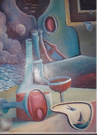 Painting titled "odeure de salvador" by Omar Reggane, Original Artwork