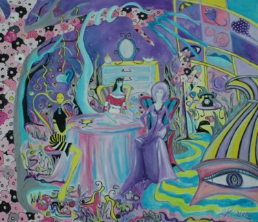 Painting titled "Little girl's room" by Livia Krasting, Original Artwork