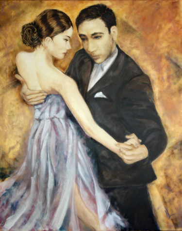 Картина под названием "La danse" - Natalia Laletina, Подлинное произведение искусства, Масло