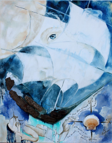 Картина под названием "Le passé" - Natalia Laletina, Подлинное произведение искусства, Масло