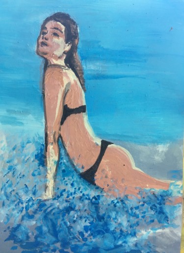 Painting titled "On the see" by Lali, Original Artwork