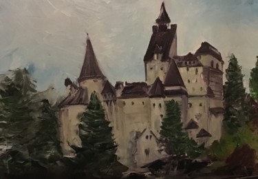 Malarstwo zatytułowany „Bran Castel Romania” autorstwa Lali, Oryginalna praca, Olej