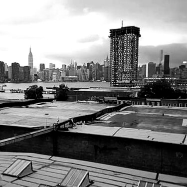 Photography titled "roof top from Green…" by Lalie, Original Artwork, Digital Photography