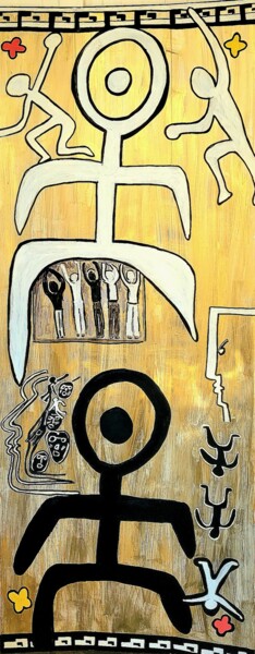 Peinture intitulée "EINSTÜRZENDE NEUBAU…" par Lalie, Œuvre d'art originale, Acrylique