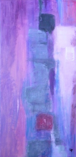 Peinture intitulée "Fragile équilibre" par Martine Lallement, Œuvre d'art originale, Acrylique Monté sur Châssis en bois