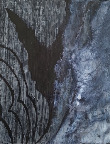 Peinture intitulée "L'envol" par Martine Lallement, Œuvre d'art originale, Acrylique Monté sur Châssis en bois