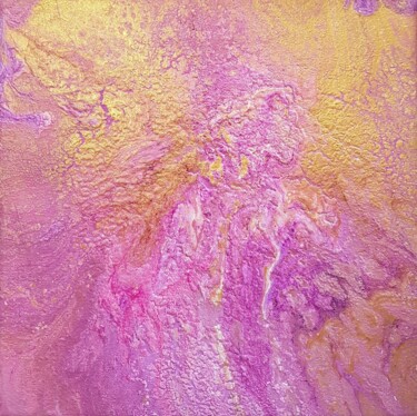 Painting titled "Fluidité 1" by Martine Lallement, Original Artwork, Acrylic