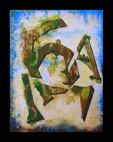 Malerei mit dem Titel "Triple "A" No3" von Lam, Original-Kunstwerk