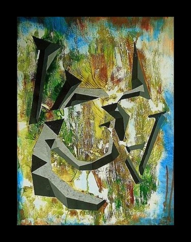 Malerei mit dem Titel "Triple "A" No4" von Lam, Original-Kunstwerk, Acryl