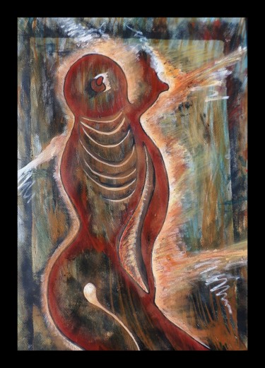 Peinture intitulée "Eve" par Lam, Œuvre d'art originale, Acrylique