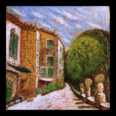 Painting titled "Paysage Provençal" by Lam, Original Artwork, Acrylic