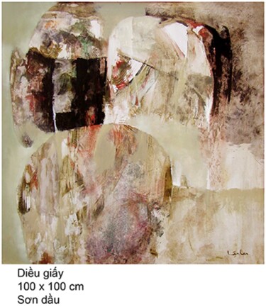 Pintura intitulada "DIEU GIAY" por Lâm Lan, Obras de arte originais, Acrílico