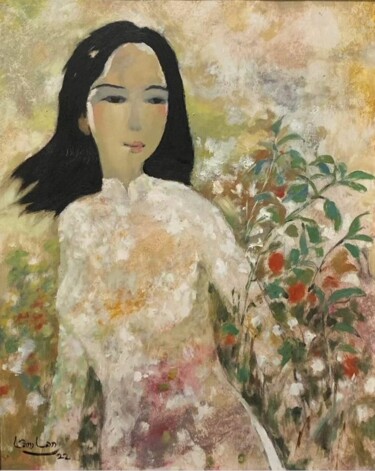 Peinture intitulée "WOMEN 1" par Lâm Lan, Œuvre d'art originale, Huile