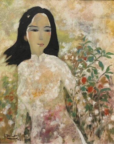 Painting titled "WOMEN 1" by Lâm Lan, Original Artwork, Oil