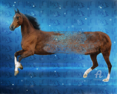 Digital Arts titled "Horse-Trasformation…" by La-Marks, Original Artwork, 2D Digital Work
