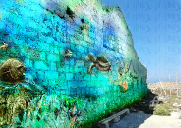 Arte digitale intitolato "Immersione-marina-m…" da La-Marks, Opera d'arte originale, Lavoro digitale 2D