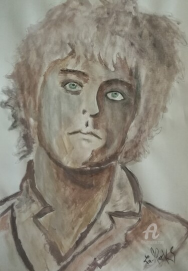 Schilderij getiteld "Billie Joe Armstrong" door La-Marks, Origineel Kunstwerk, Acryl